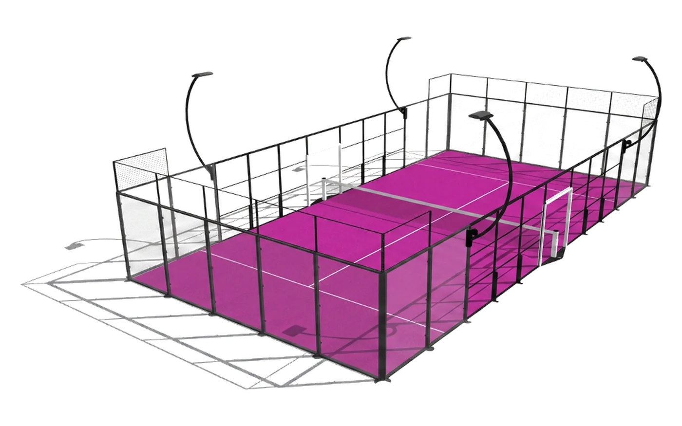Terrain de padel Padel Classique — coloris Fuchsia